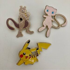 Set of 3 Pokemon pins
